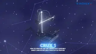 CRUX 1 Mini 3D printer 180*180*180mm Direct Drive Portable Desktop 3D Printer Show Video