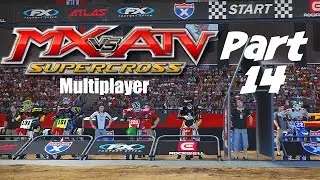 MX vs ATV Supercross! - Gameplay/Walkthrough -  Part 14 - MULTIPLAYER RACE/Los Angleles Supercross!