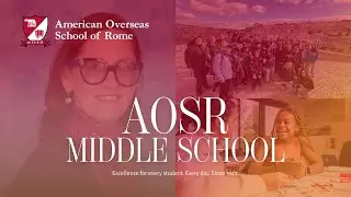 AOSR Middle School | Non-Profit International School in Rome