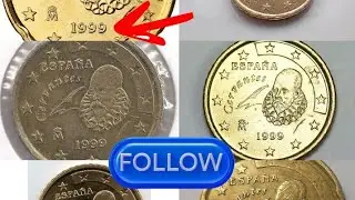  عملة يورو الإسبانية #عملات_قديمه #عملات_نادرة @الجميع