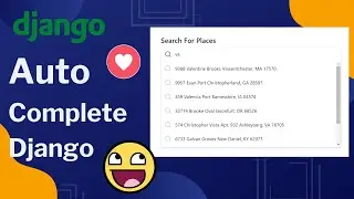 Autocomplete in Django | Autocomplete  search bar in Django using Javascript |  Django dropdown