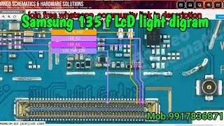 Samsung A13 A135F LCD Light IC Diagram | Backlight Solution | Display Light W