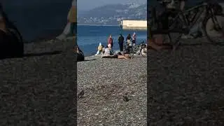 Sochi Black Sea Riviera Beach Walk   #shorts #sochi #blacksea #rivierabeach #walk
