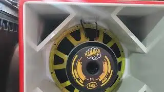 minha primeira caixa com grave invertido.hammer 7.2 de 15polegada gravao ficou animal