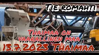 Saksalainen Miljonääri Menehty - Rakenteilla Ollut Ajotie Romahti 13.7.2023 Thaimaa
