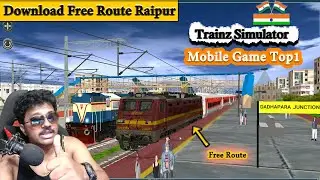 Free Route Download Raipur to Jharuguda Indian Train Game Trainz Simulator Telugu #Part1