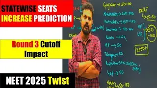 NEET 2025 Round 3 Mystery 🤯 How Many GMC Seats Coming Statewise? | Cutoff Shock Awaits!