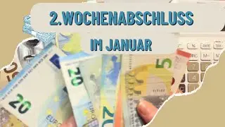 2. Wochenabschluss im Januar mit der Umschlagmethode #budgeting