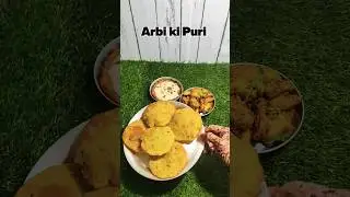 Radha ji ko bhog lagaye Arbi ki Puri ka #shorts #youtubeshorts #viral