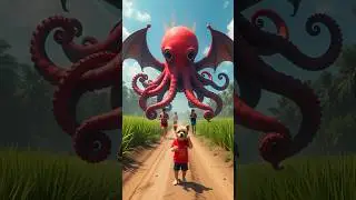 Puppy 🐶 rescue pregnant vampire squid #puppy #rescue #vampiresquid #squid #animals #cute #shorts #ai