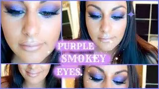 Purple Eye Makeup Tutorial ☆★ Perfect for a Party
