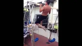 Pull ups in a leg cast - Achilles Tendon Rupture