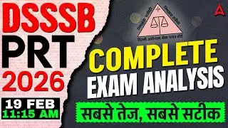 DSSSB Exam Review Today | DSSSB PRT Exam Review | DSSSB PRT Paper Analysis2026 |DSSSB PRT Answer Key