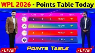 Women's IPL 2026 - Women's IPL Points Table Today | After UPWW Win Vs MIW | Today Rcbw Vs Ggw Match