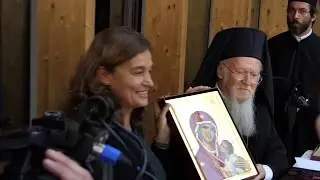 Il Patriarca al primo giorno di scuola del Malpighi
