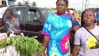 Life in  Insanely busy Market in Africa - Lagos Nigeria Market 4K