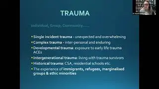 Where the Light Enters -  Dr Sharon Lambert UCC Trauma research: applying findings to service design