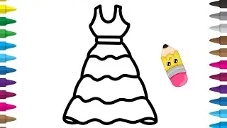 How to Draw Frock | how to draw dress easy | frock drawing | Dress Drawing | learn to draw dress
