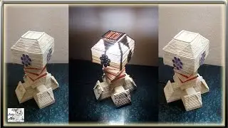 How to make a Popsicle Stick Lamp || Popsicle Stick Lamp Shade || Ice Cream Stick Table Lamp