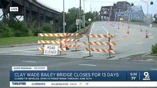 Clay Wade Bailey Bridge closed for 13 days to vehicle traffic