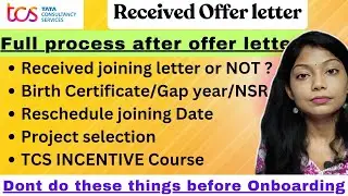 Full BGC Process before Onboarding in TCS | How to upload All Documents after receiving offer letter