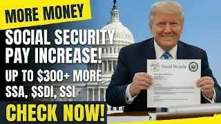 Social Security Pay Increase &mdash; Up to $300+ More for SSA, SSDI, SSI | Check Now