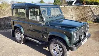 land rover defender 90 TD5 county station wagon for sale walkaround +engine starting, idling
