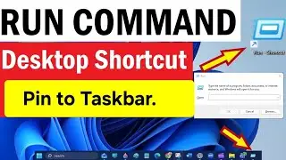 Как создать ярлык &laquo;Выполнить&raquo; на рабочем столе в Windows 11 / Windows 10 | Как закрепить команду ...