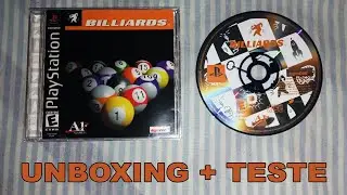 Unboxing - Jogo Original PlayStation 1 - (Billiards) + Teste no Console Português BR