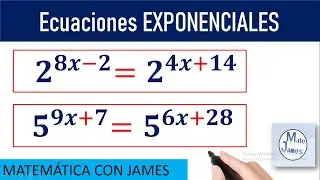 ECUACIONES EXPONENCIALES DE BASES IGUALES - Ejercicio Resuelto