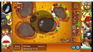 Monkey City Volcano Terrain On Impoppable Level