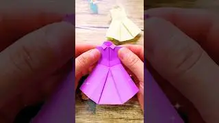😍 Easy Origami Dress Tutorial | Cute Paper Craft Idea ✂️👗#artandcraft #art