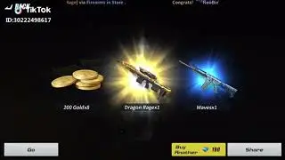 DRAGON RAGE NEW SKIN!! GUN IN Rules of survival!!