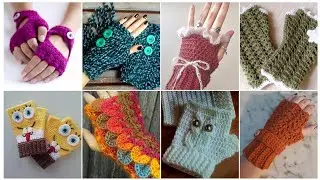 How to crochet fingerless gloves/easy patterns 