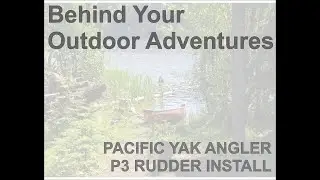 PYA P3 Rudder Install