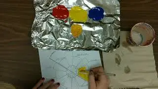 12 step color wheel in tempera...Getting started