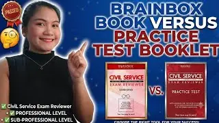 BRAINBOX BOOK VERSUS BRAINBOX PRACTICE TEST BOOKLET | CIVIL SERVICE EXAM REVIEWER 2026