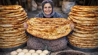 Traditional Bread Baking in a Rural Village | Clay Oven & Village Life