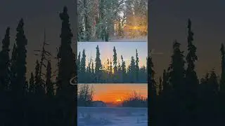 Best part of the day! #alaska #alaskawinter #alaskasunset