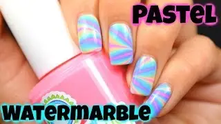 Pastel Watermarble || Polish On Top