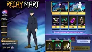 Free Fire Relay Mart Event | Got the Megumi Fushiguro Bundle! | Free Fire x JUJUTSU KAISEN