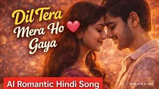 Dil Tera Mera Ho Gaya 💕 | Romantic AI Hindi Song | Love Story Music
