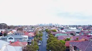 The amazing drone shot from the top of Brunswick suburbs