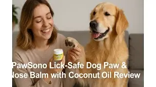 🐾 PawSono Lick-Safe Dog Paw & Nose Balm with Coconut Oil Review 🐾