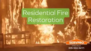 Miami Beach: 24/7/52 Restoration from Fire Damage