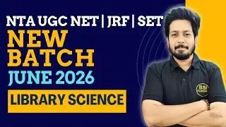 Library Science New Batch start for NTA UGC NET JRF June 2026 | LIS Batch