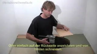 Laminat verlegen - Die ersten Reihen.