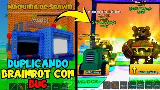 DUPLICANDO BRAINROTS COM BUG - FUJA DO TSUNAMI PARA BRAINROT