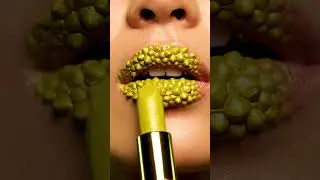 Jackfruit Lipstick Transformation 💄 | ASMR Lip Art #ai #asmr #asmrmakeup #satisfying #relaxing
