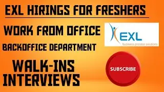EXL RECRUITMENT PROCESS | Hirings for Associates | #sudhakarsharmajobs #4k #freshers